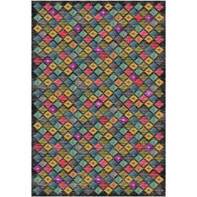 Çam Halı Gloria TD79902 Multi Etnik Desen Dokuma Saçaklı Kilim