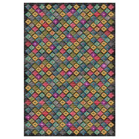 Çam Halı Gloria TD79902 Multi Etnik Desen Dokuma Saçaklı Kilim