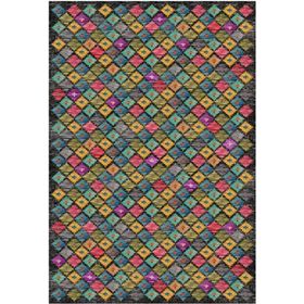 Çam Halı Gloria TD79902 Multi Etnik Desen Dokuma Saçaklı Kilim