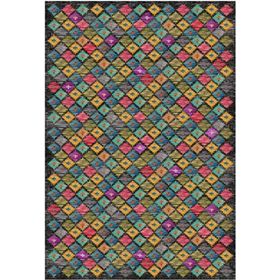 Çam Halı Gloria TD79902 Multi Etnik Desen Dokuma Saçaklı Kilim