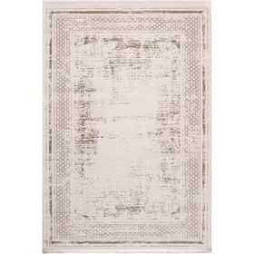 Çam Halı Lizbon 4503 Vizon 200x290 cm Enti Halı Modern Eskitme Desenli Makine Halısı