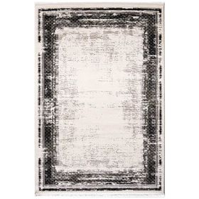 Çam Halı Lizbon 4512 Gri 100x300 cm Enti Halı Modern Eskitme Desenli Makine Halısı