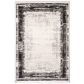 Çam Halı Lizbon 4512 Gri Enti Halı Modern Eskitme Desenli Makine Halısı