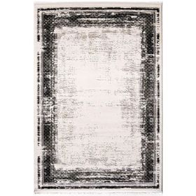 Çam Halı Lizbon 4512 Gri Enti Halı Modern Eskitme Desenli Makine Halısı
