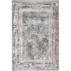 Çam Halı Naturel 1703 Gri Vizon 100x300 cm Romans Halı Modern Desenli Makine Halısı