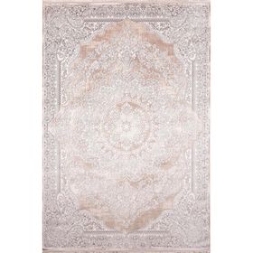 Çam Halı Naturel 1713 Kahverengi 200x290 cm Romans Halı Klasik Eskitme Desenli Makine Halısı