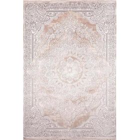 Çam Halı Naturel 1713 Kahverengi 200x290 cm Romans Halı Klasik Eskitme Desenli Makine Halısı