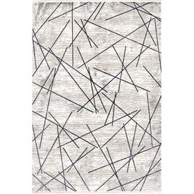 Çam Halı Norm 6215 Mavi 80x150 cm Romans Halı Modern Desenli Makine Halısı