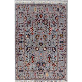 Çam Halı Sultani 805 Gri Yün ve Bambu ile Özel Tezgahlarda Üretilen Otantik Desenli El Emeği Modern Halı