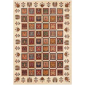Çam Halı TD407 Gloria Multi Şal Desen Dokuma Saçaklı Kilim