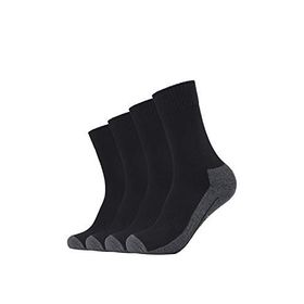 Camano Black 05 4'lü Paket Siyah Erkek Spor Çorabı