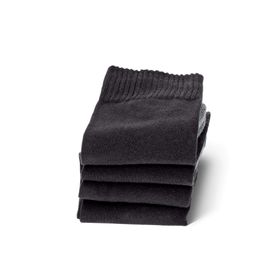 Camano Black 05 4'lü Paket Siyah Erkek Spor Çorabı