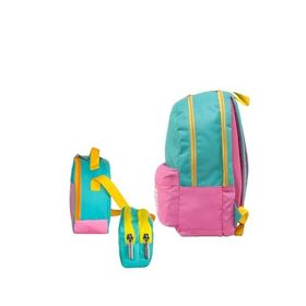 Cambridge Polo Club Be Happy Çift Ana Bölmeli Turkuaz Unisex Çocuk İlkokul Çanta Set