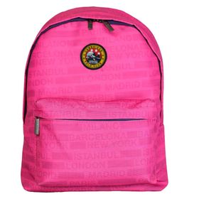 Cambridge Polo Club Cities II Ön Cepli Pembe Unisex Sırt Çantası