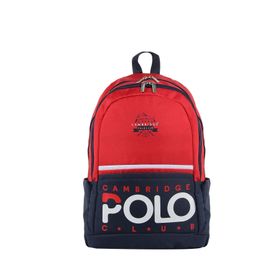 Cambridge Polo Club CPC3019.003 Preppy II Kırmızı Çift Ana Bölmeli Unisex Okul Sırt Çantası