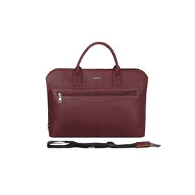 Cambridge Polo Club PLEVR50075 Bordo Suni Deri Evrak Çantası