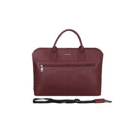 Cambridge Polo Club PLEVR50075 Bordo Suni Deri Evrak Çantası