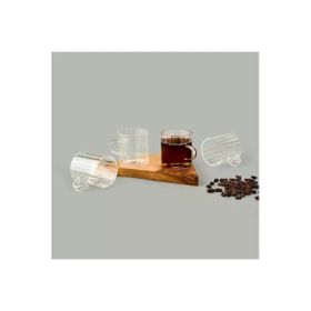 Cambu Borosilikat Cam 4'lü Espresso 150 ml Şeffaf Fincan Seti