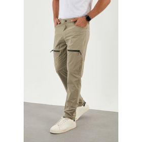 Camp Scoutland CAMP520 Bej Çok Cepli Likralı Yazlık Taktik Erkek Outdoor Pantolon