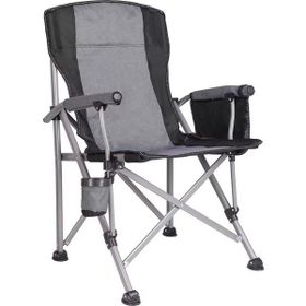 Campout 6456 Ecorce Tube Marron Gri Polyester Kamp Sandalyesi