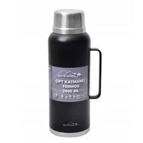 Campout NG 166 2600 ml Siyah Campout Çift Katmanlı Termos
