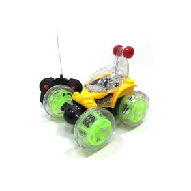 Can Ali Toys Çılgın Akrobat Işıklı Sarı Şarjlı Uzaktan Kumandalı Oyuncak Araba