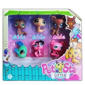 Can Ali Toys Renkli Littlest Pet Shop Neşeli 6'lı Miniş Ailesi