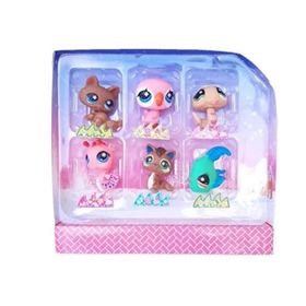 Can Ali Toys Renkli Littlest Pet Shop Neşeli 6'lı Miniş Ailesi