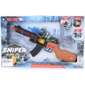 Can Ali Toys Sesli Işıklı Oyuncak Sniper Soldier Tüfek