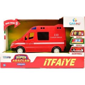 Can Ali Toys Sesli Işıklı Sürtmeli İtfaiye
