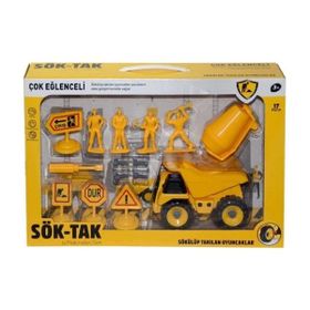 Can-Em Oyuncak 17 Parça Sök Tak Kamyon Oyun Seti