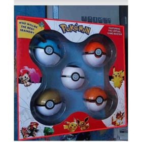 Can-Em Oyuncak 5'li Açılır Pikachu Figürlü Poke Pokemon Topları