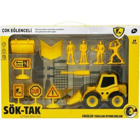 Can-Em Oyuncak CNM14 17 Parça Sök Tak Dozer Oyun Seti