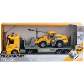 Can-Em Oyuncak PY8812A Sürtmeli Sesli Işıklı Dozer Taşıyan Tır Seti