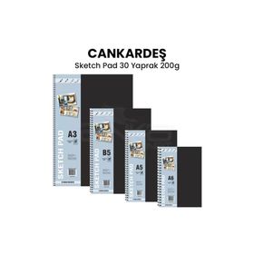 Can Kardeş Spiralli Sketch Pad 30 Yaprak 200 gr Defter