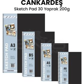 Can Kardeş Spiralli Sketch Pad 30 Yaprak 200 gr Defter
