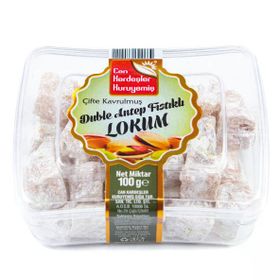 Can Kardeşler Kuruyemiş 250 gr Çifte Kavrulmuş Duble Antep Fıstıklı Lokum