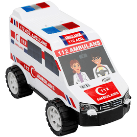 Can Oyuncak CN2033B Plastik Beyaz Ambulans