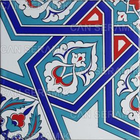 Can Seramik Cç72 Kütahya Çini 5'li 20x20 cm Karo