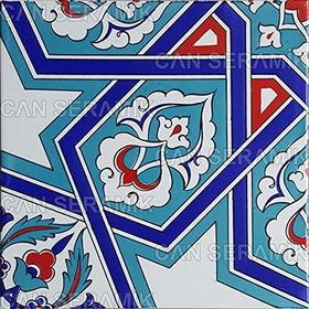 Can Seramik Cç72 Kütahya Çini 5'li 20x20 cm Karo