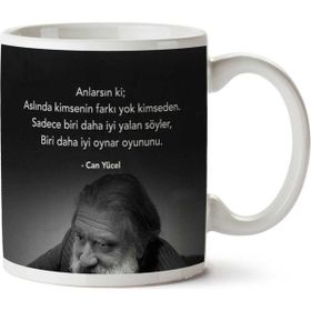 Can Yücel Anlarsın Ki Baskılı Kupa Bardak