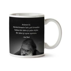 Can Yücel Anlarsın Ki Baskılı Kupa Bardak