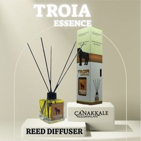 Çanakkale Kolonyaları Cam 100 ml Troia Bambu Çubuklu Oda Kokusu