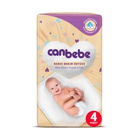 Canbebe 4x8'li 60x60 cm Bebek Bakım Örtüsü