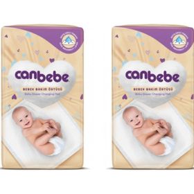 Canbebe 60x60 cm 10'lu 2 Adet Bebek Bakım Örtüsü
