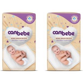 Canbebe 60x60 cm 10'lu 2 Adet Bebek Bakım Örtüsü