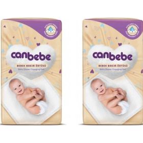 Canbebe 60x60 cm 10'lu 2 Adet Bebek Bakım Örtüsü
