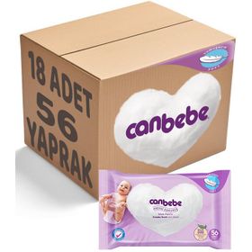 Canbebe Kremsi Dokunuş 18'li 1008 Yaprak Islak Havlu Mendil Seti