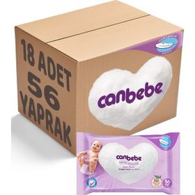 Canbebe Kremsi Dokunuş 18'li 1008 Yaprak Islak Havlu Mendil Seti