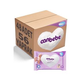 Canbebe Kremsi Dokunuş 48'li 2688 Yaprak Islak Havlu Mendil Seti